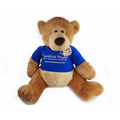 20'' Luv To Cuddle Bear with tshirt with one color imprint